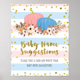 Poster des suggestions de Citrouille rose et bleu