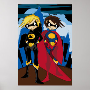 Poster des superhéros adolescents