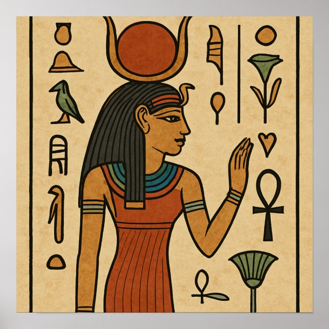 Poster des symboles anciens de l'art hiéroglyphiqu (Devant)