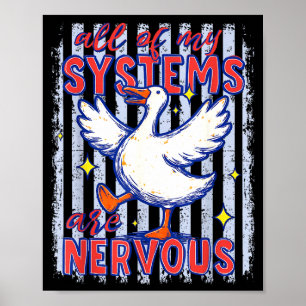 Poster Des systèmes sont des bandes de canard nerveuses d