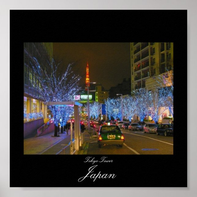 Poster des Tokioter Turms in Japan (Vorne)