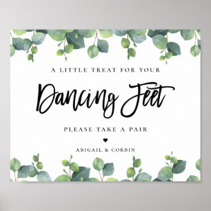 Poster des tongs Mariages Feuille Eucalyptus