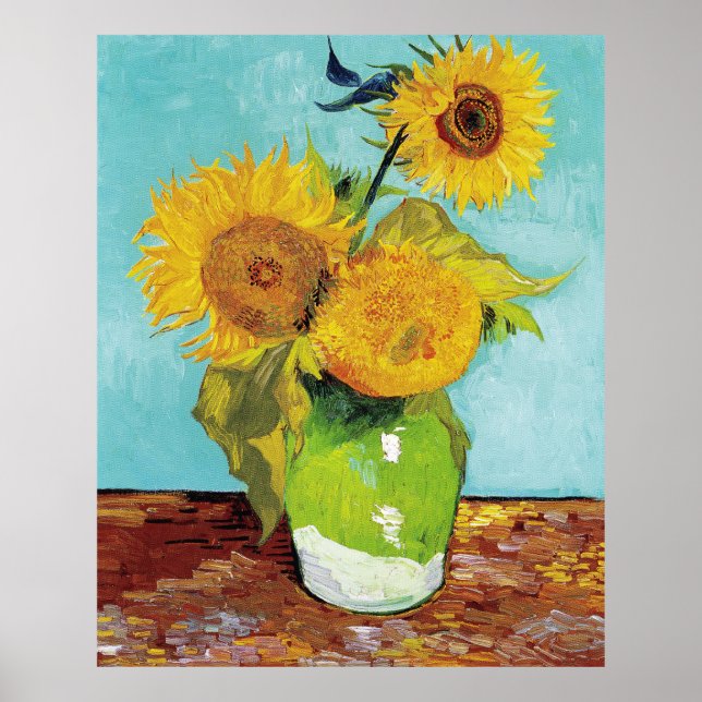 Poster des tournesols Vincent van Gogh (Devant)