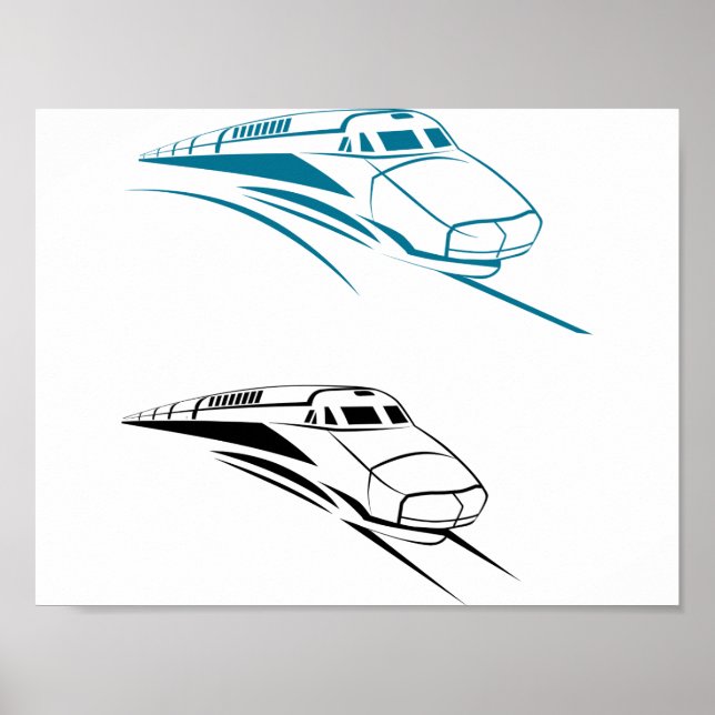 Poster des trains rapides (Devant)