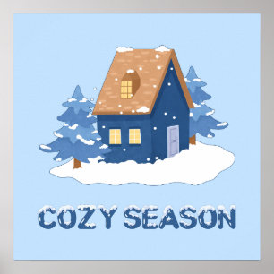 Poster des vacances d'hiver de saison