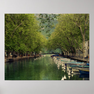 Poster des Vassé Canal, Annecy, Frankreich
