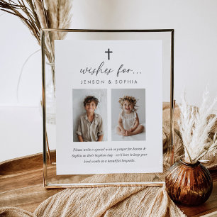 Poster des voeux de baptême conjointe