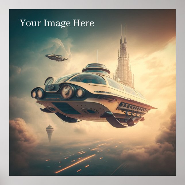 Poster des voitures volantes de science-fiction vi (Devant)