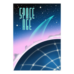Poster des Weltraumwettlaufs der 1980er Jahre