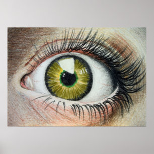 Poster des yeux épouvantables