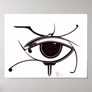 Poster des yeux mal