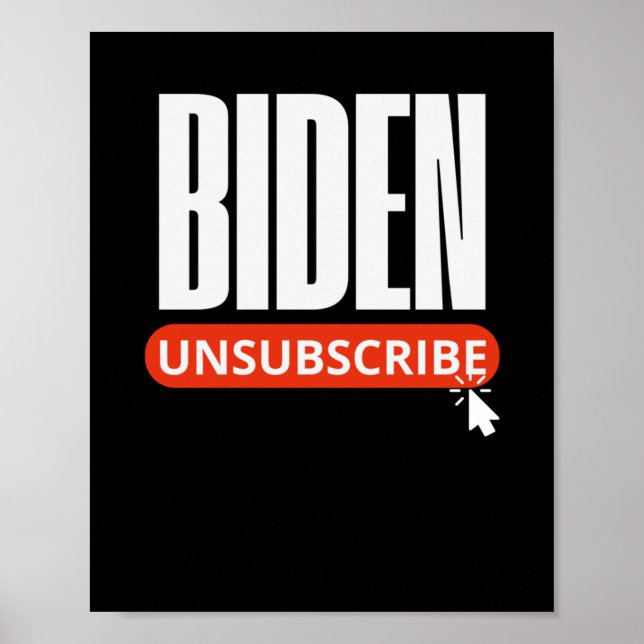Poster Désabonnement Biden Trump Jour d'ouverture (Devant)