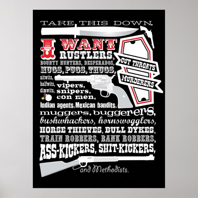 Poster Descends-Le Je Veux Des Selles Lames (Devant)