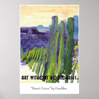 Poster: "Desert Cactus" von Geraldine Poster
