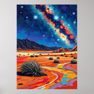 Poster Désert d'Atacama, Chili - Voie Lactée