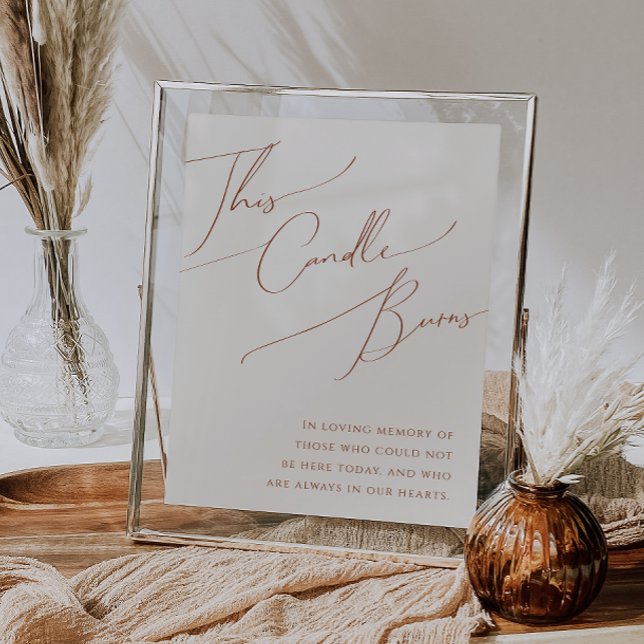 Poster Désert de Whimsical | Beige Cette Bougie Brûle Pos (Créateur téléchargé)