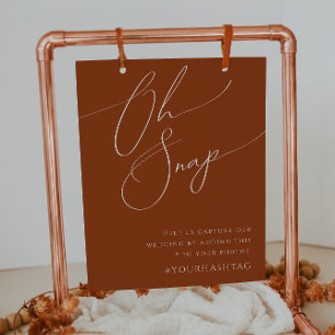 Poster Désert de Whimsical   Terracotta Oh Snap Hashtag