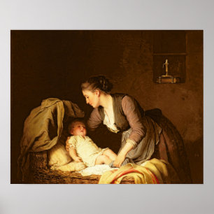 Poster Déshabiller le bébé, 1880