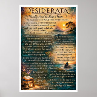 Poster Desiderata 