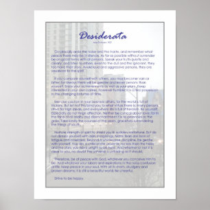 Poster Desiderata