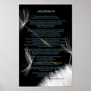 Poster Desiderata