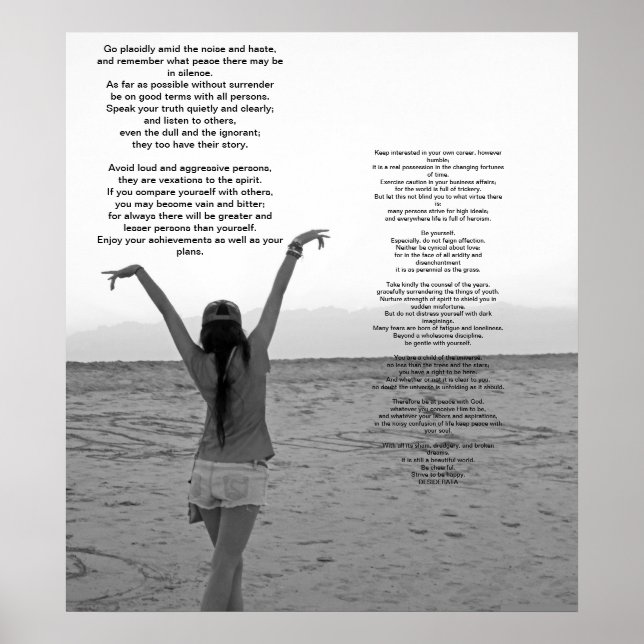 Poster Desiderata (Devant)