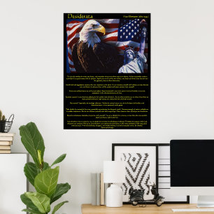 Poster Desiderata Bald Eagle 3Posters