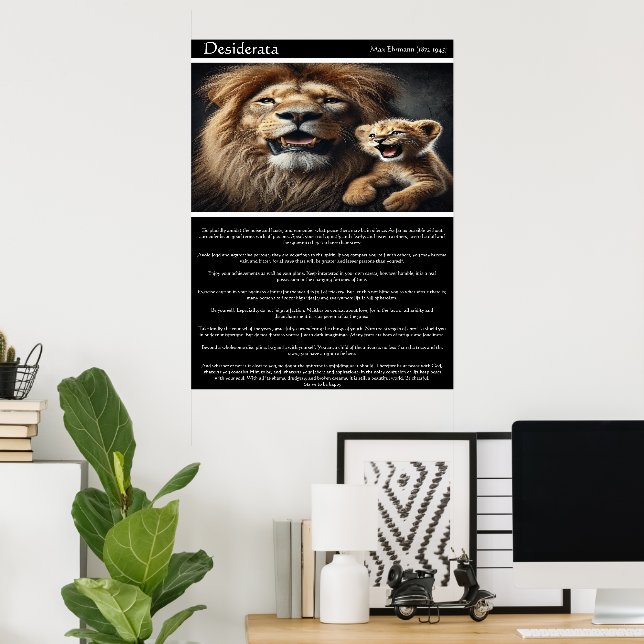 Poster Desiderata : Echos Joyeuses (Bureau à domicile)
