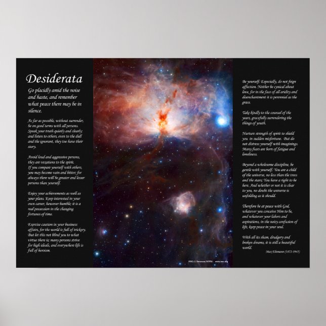 Poster Desiderata - Incendies cachées de la flamme Nebula (Devant)
