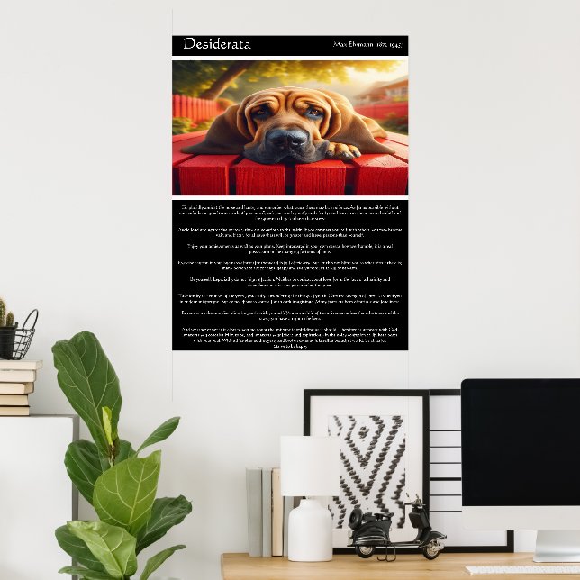 Poster Desiderata : Le Sanctuaire de la barrière rouge (Bureau à domicile)