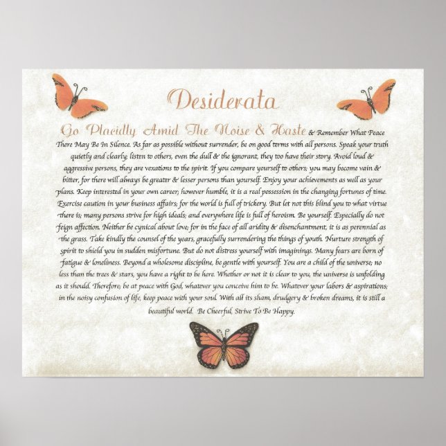 Poster DESIDERATA Marguerites joyeuses (Devant)