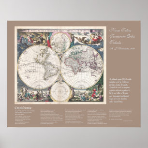 Poster Desiderata - Nova Totius Terrarum Orbis Tabula