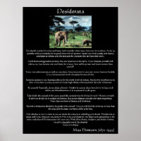 Desiderata un troupeau d'éléphants en afrique Post