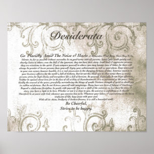 Poster DESIDERATA Vampire Design filigrane