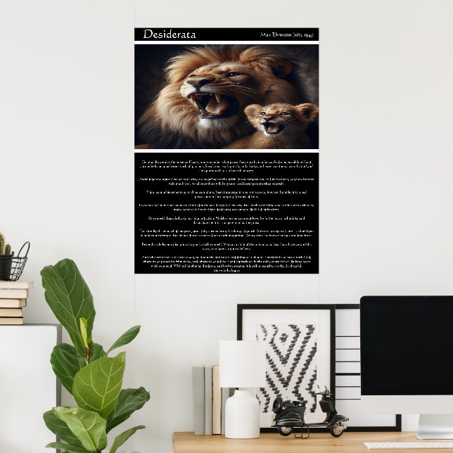Poster Desiderata : Whispers of the Pride (Bureau à domicile)