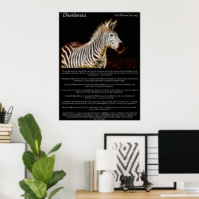 Poster Desiderata Zibra (Bureau à domicile)