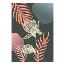 Design Abstrait Art Flower - Elegant Mi