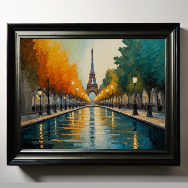 Poster Design abstrait moderne Or Orange Bleu européen (Créateur téléchargé)