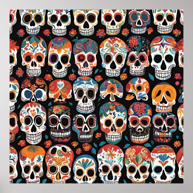 Poster Design artistique populaire mexicaine dynamique (Devant)