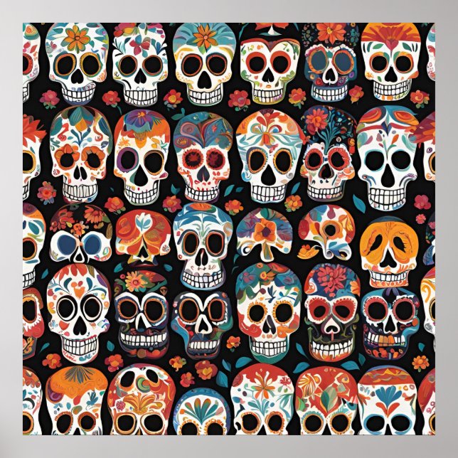 Poster Design artistique populaire mexicaine dynamique (Devant)