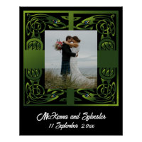 Design Celtique irlandais traditionnel vert