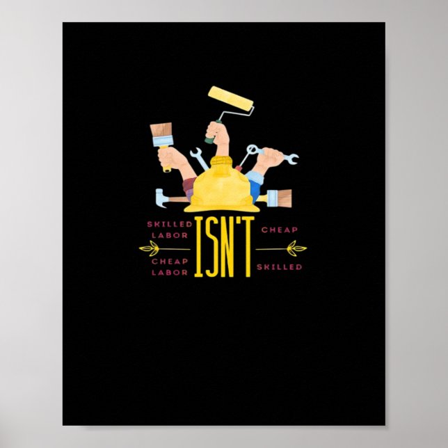 Poster Design d’art du travail classique - Le travail qua (Devant)