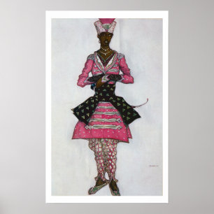 Poster Design de costume pour l'Indienne mariée, de Sle