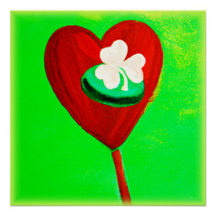 Poster Design De Peinture Irlandais Cute. Commandez dès m