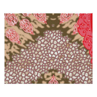 Design de tissu complexe avec motifs floraux