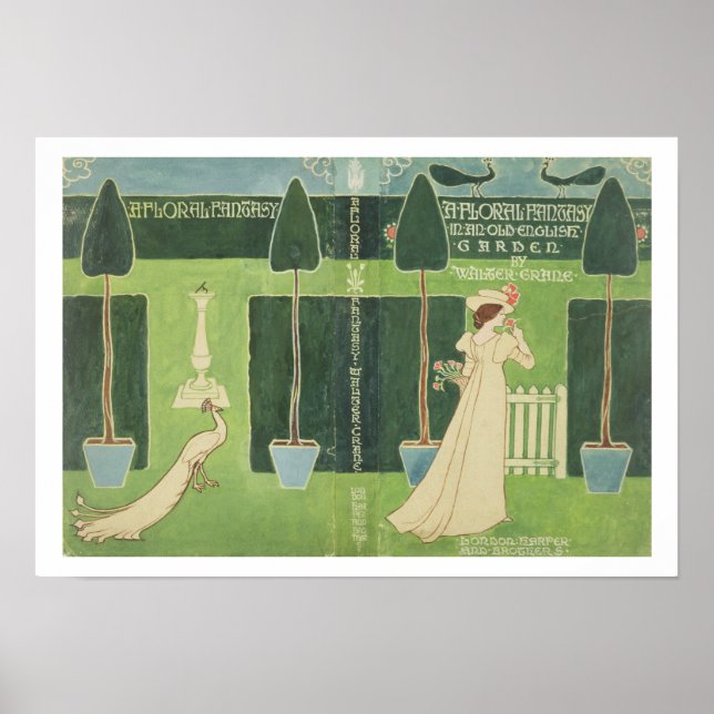 Poster Design de Veste de livre pour "Un Imaginaire flora (Devant)