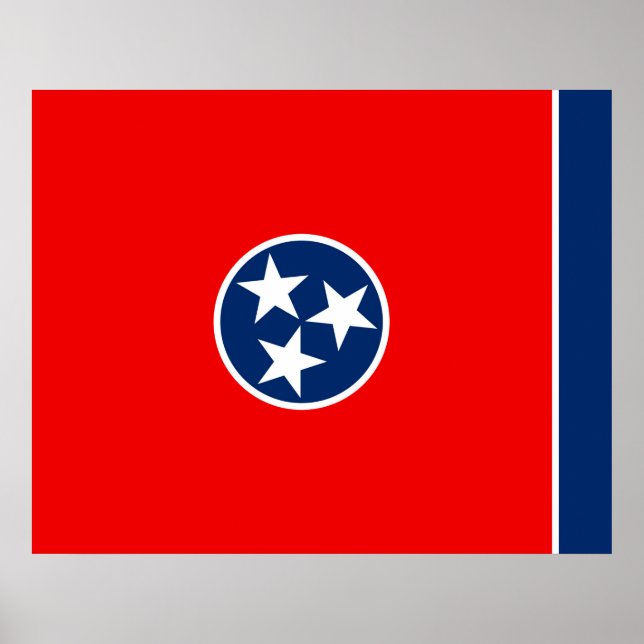 Poster Design du drapeau d'état du Tennessee (Devant)