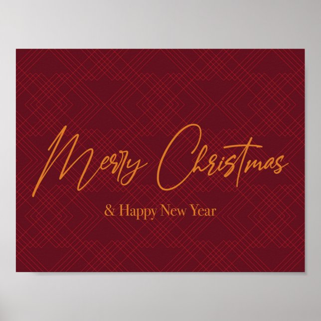 Poster Design élégant, simple et cool de Joyeux Noël (Devant)