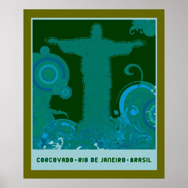 Poster Design graphique Corcovado (Devant)