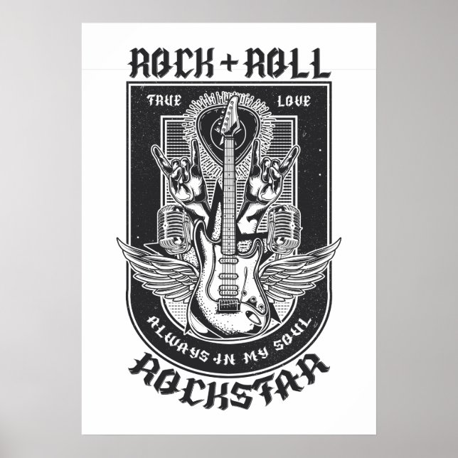 Poster Design Guitar Rock (Devant)